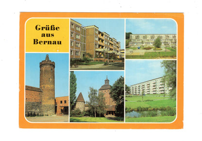 Ansichtskarte Bernau bei Berlin / Steintor und Stadtmauer +++