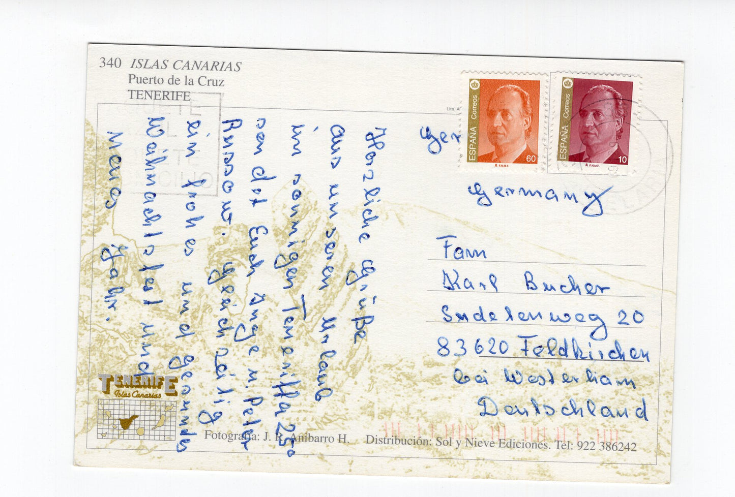 Ansichtskarte Puerto de la Cruz / Teneriffa / Spanien