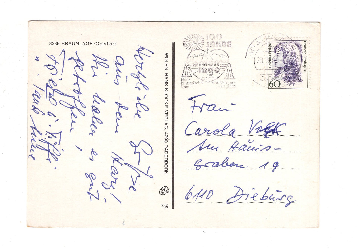 Ansichtskarte Braunlage / Oberharz / Kurgastzentrum +++ / J1-61