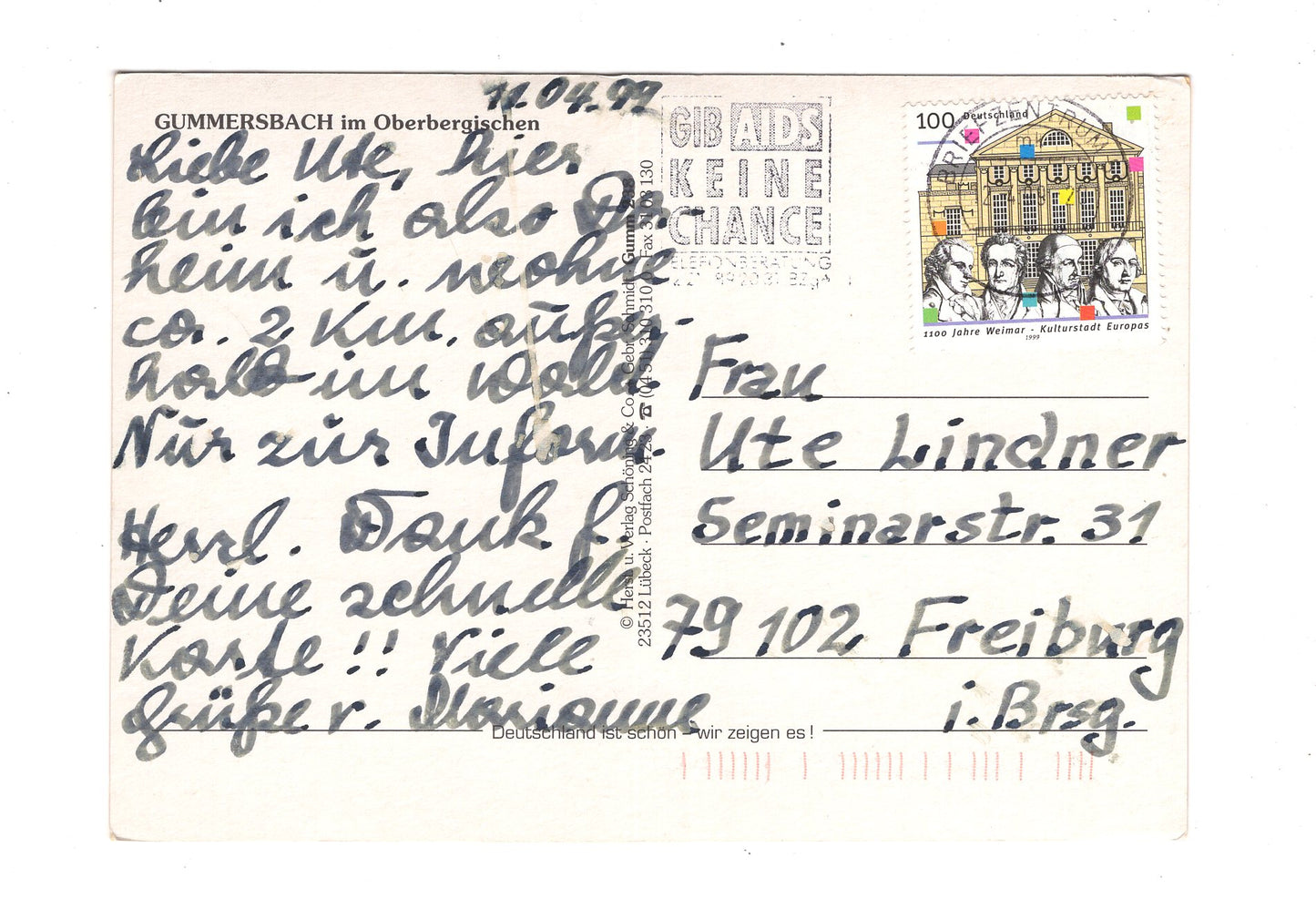 Ansichtskarte Gummersbach im Oberbergischen Land