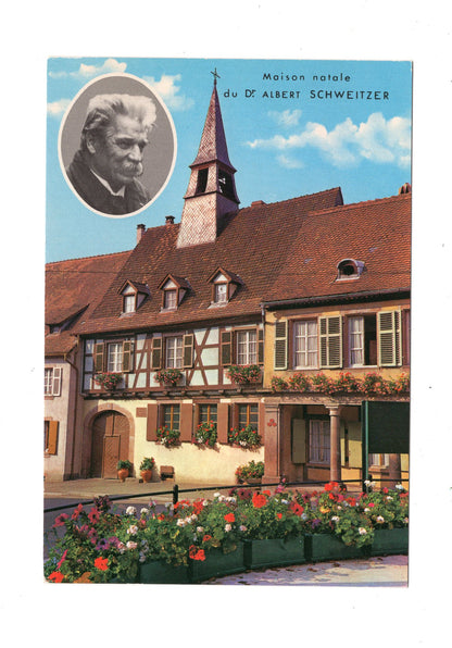 Ansichtskarte Kaysersberg / Maison natale du Dr. Albert Schweitzer / Frankreich