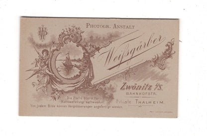 Fotografie Niedlicher kleiner Junge - Zwönitz / Thalheim 1900er / CDV M1-21