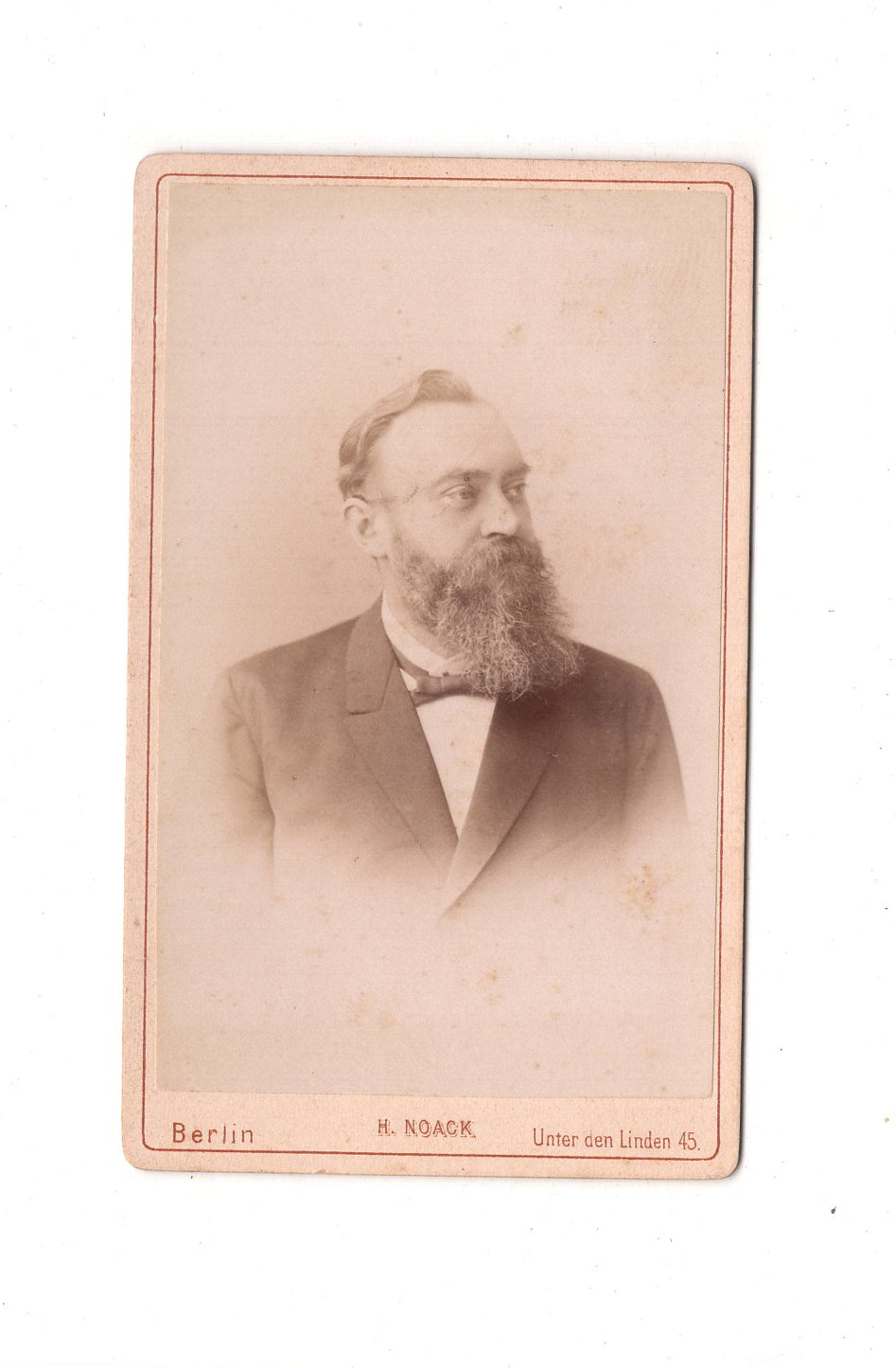 Fotografie Herrenportrait - Berlin 1880er / CDV C1-18