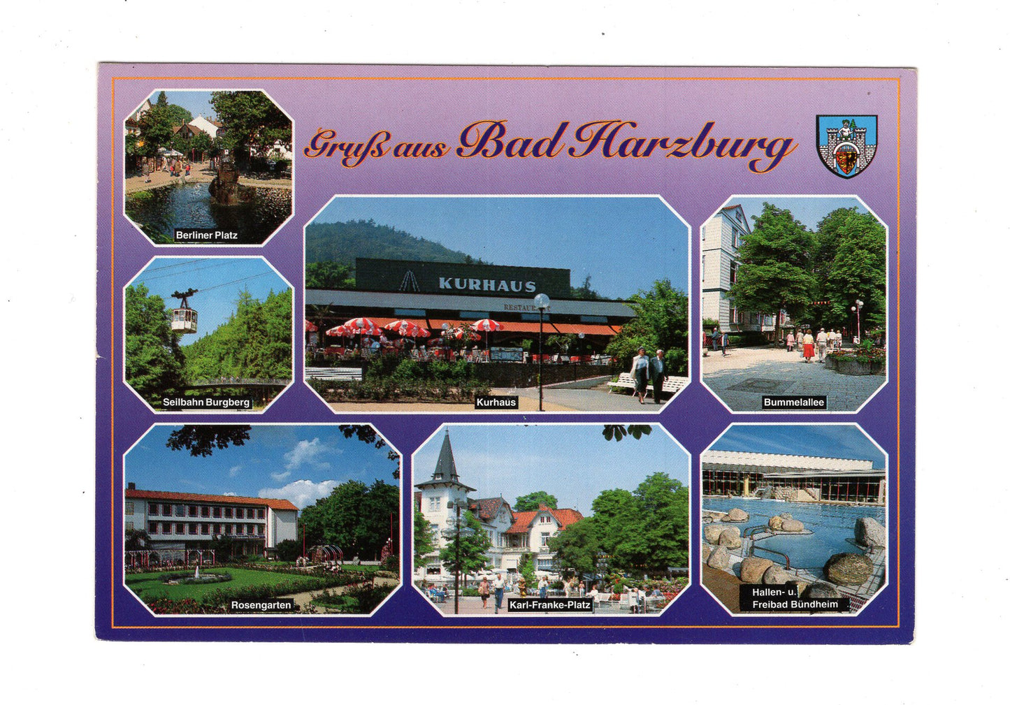 Ansichtskarte Bad Harzburg / Rosengarten / Kurhaus +++