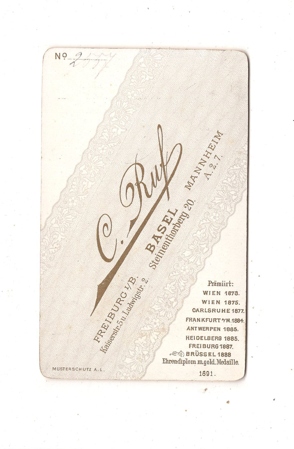 Fotografie Feines Paar - Basel 1891