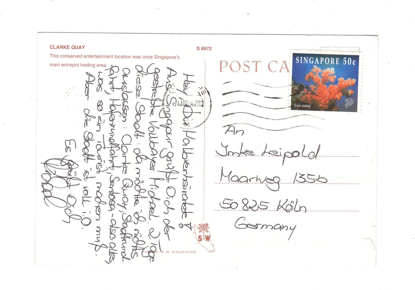 Ansichtskarte Clarke Quai / Singapore / Singapur