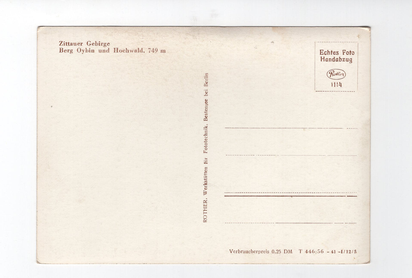 Ansichtskarte Zittauer Gebirge / Berg Oybin und Hochwald