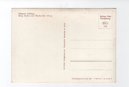 Ansichtskarte Zittauer Gebirge / Berg Oybin und Hochwald