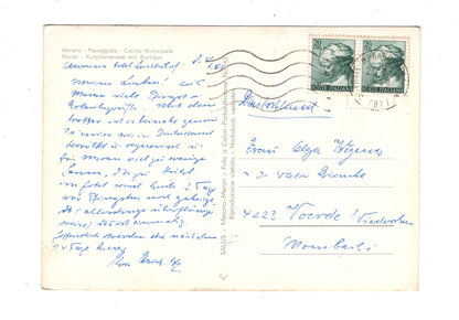 Ansichtskarte Meran / Kurpromenade mit Kurhaus / Italien