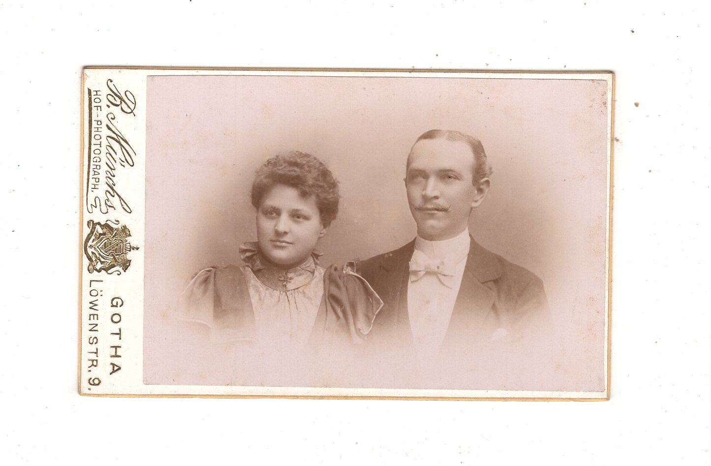 Fotografie Feines Paar - Gotha 1890er