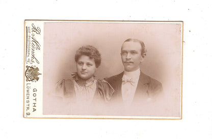 Fotografie Feines Paar - Gotha 1890er