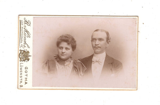 Fotografie Feines Paar - Gotha 1890er