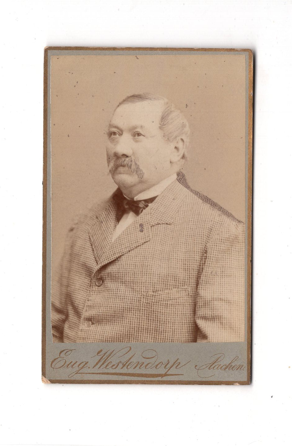 Fotografie Herrenportrait - Aachen 1880er / CDV C1-18