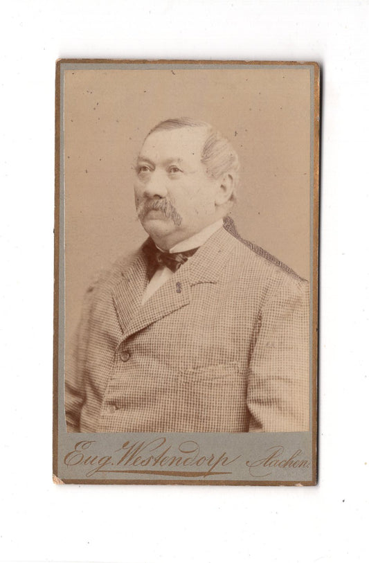 Fotografie Herrenportrait - Aachen 1880er / CDV C1-18