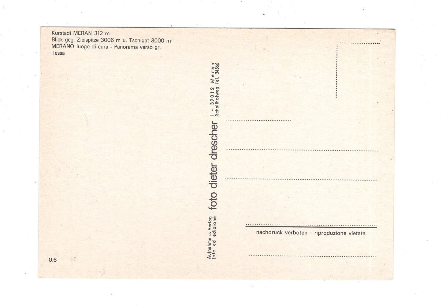 Ansichtskarte Merano Meran / Italien