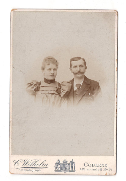 Fotografie Feines Paar - Koblenz 1890er / CAB X-29