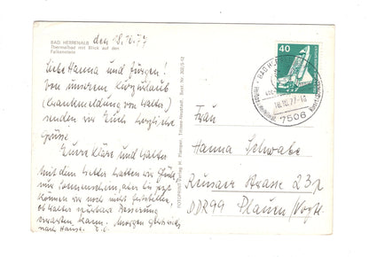 Ansichtskarte Bad Herrenalb / Schwarzwald / Thermalbad mit Falkenstein
