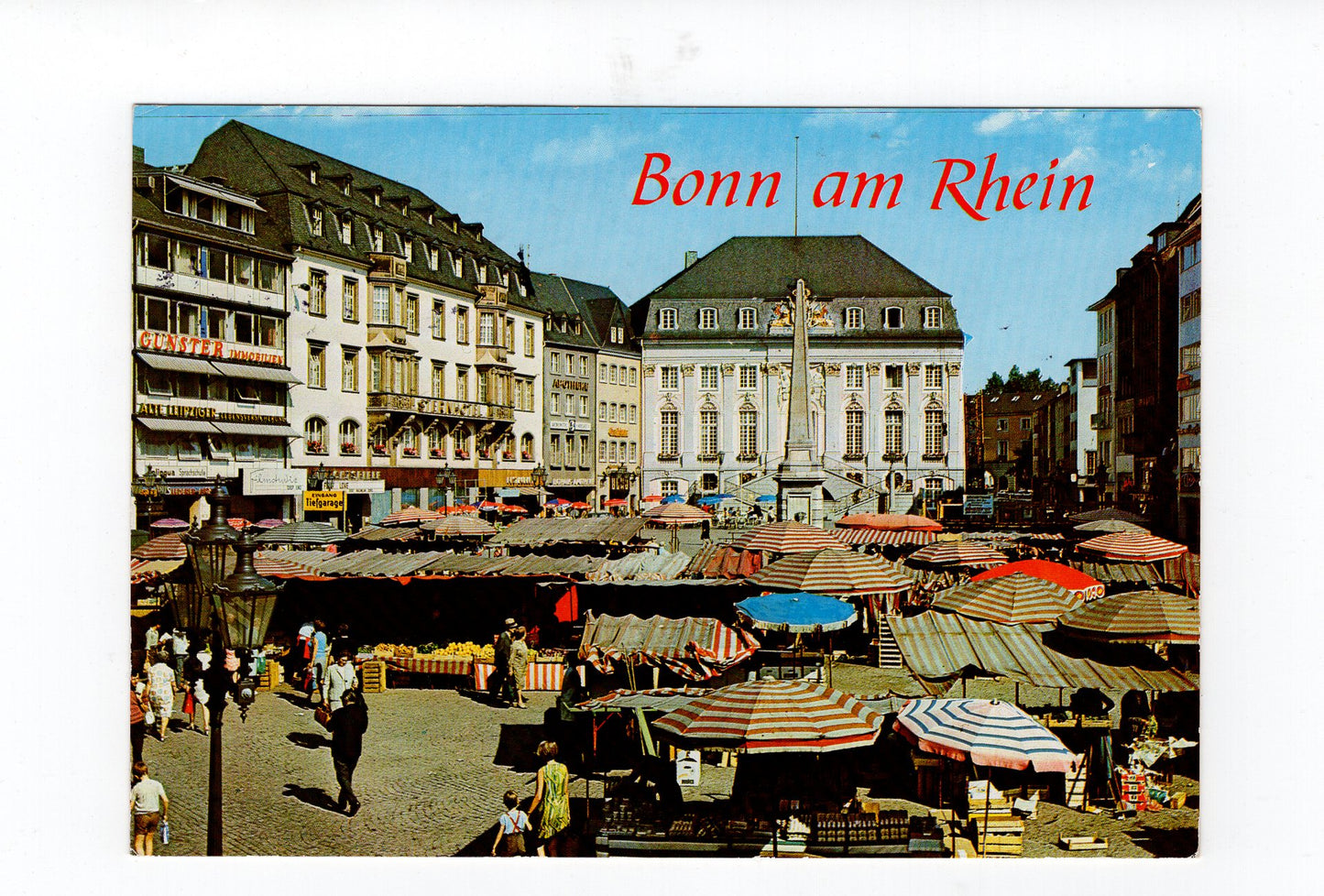 Ansichtskarte Bonn am Rhein / Marktplatz