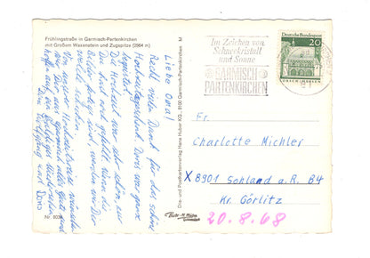 Ansichtskarte Frühlingstraße in Garmisch-Partenkirchen / G1-54