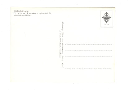 Ansichtskarte St. Märgen / Schwarzwald / mit Blick zum Feldberg / H1-51