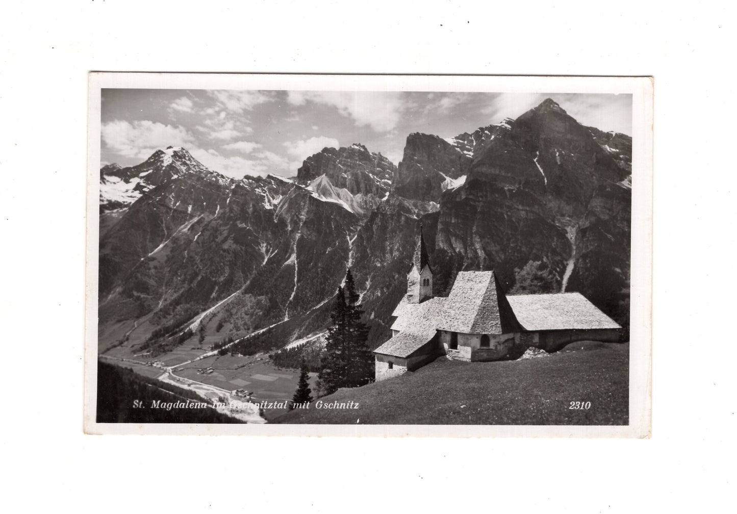 Ansichtskarte St. Magdalena mit Gschnitz / Österreich