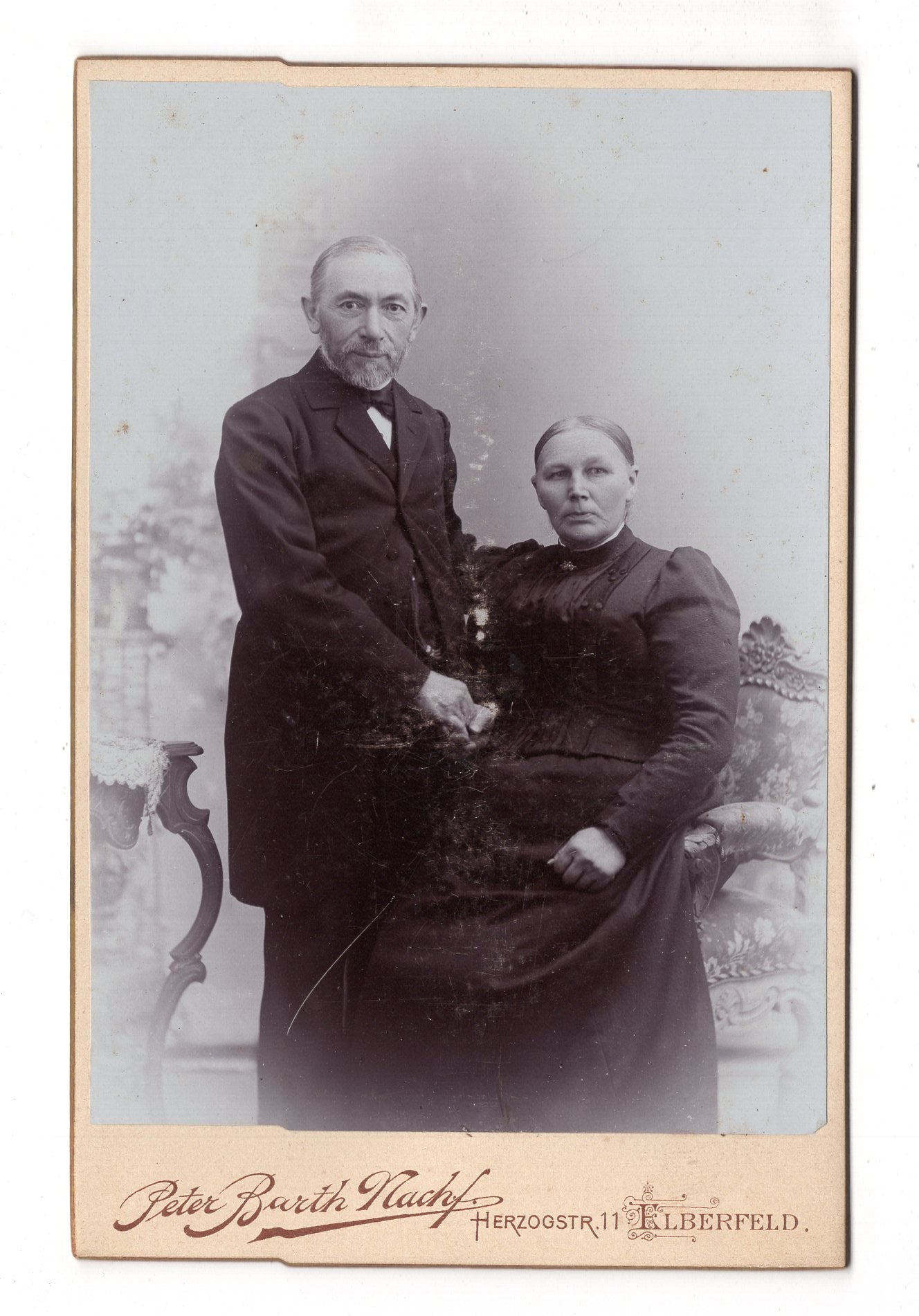 Fotografie Feines Paar - Elberfeld um 1900 / CAB X-29