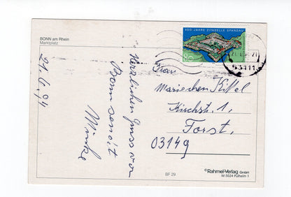 Ansichtskarte Bonn am Rhein / Marktplatz