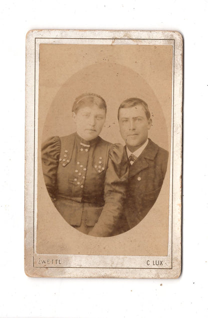 Fotografie Feines Paar - Zwettl 1880er