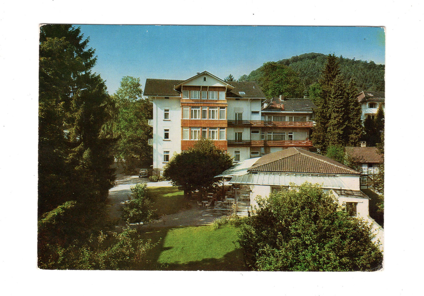 Ansichtskarte Bad Herrenalb / Schwarzwald / Hotel-Pension Lacher im Park