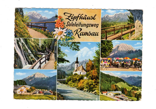 Ansichtskarte Zipfhäusl / Soleleitungsweg / Ramsau