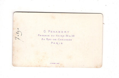 Fotografie Niedlicher kleiner Junge - Paris 1880er / CDV M1-21