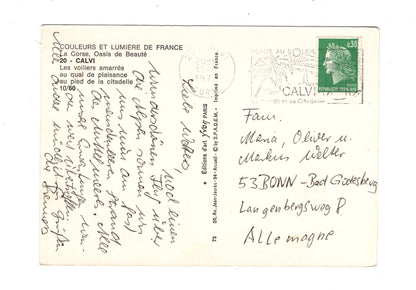 Ansichtskarte Calvi / Frankreich