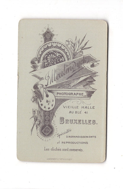 Fotografie Herrenportrait - Bruxelles Brüssel 1890er / CDV C1-18