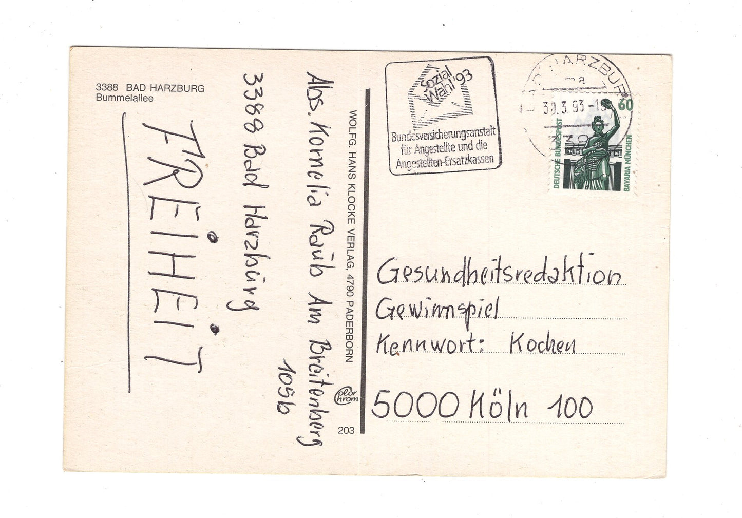 Ansichtskarte Bad Harzburg / Bummelallee