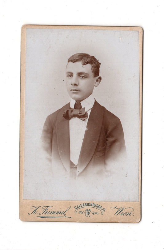 Fotografie Feiner Junge - Wien 1890er / CDV N1-04