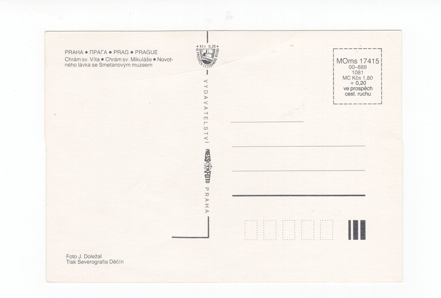 Ansichtskarte Praha Prag / Tschechien