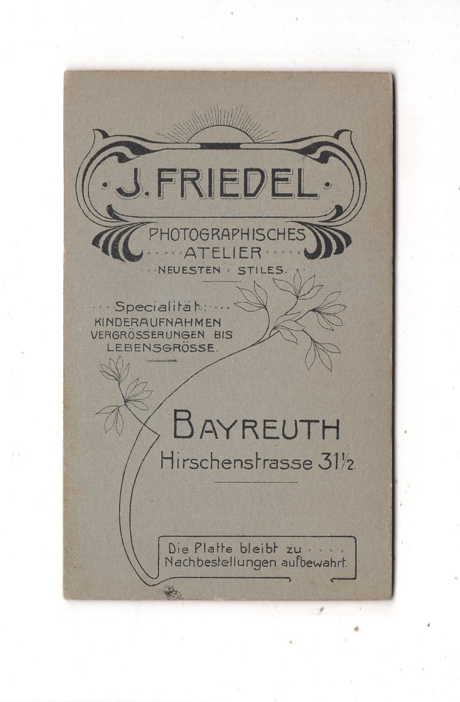 Fotografie Feine Dame - Bayreuth 1900er