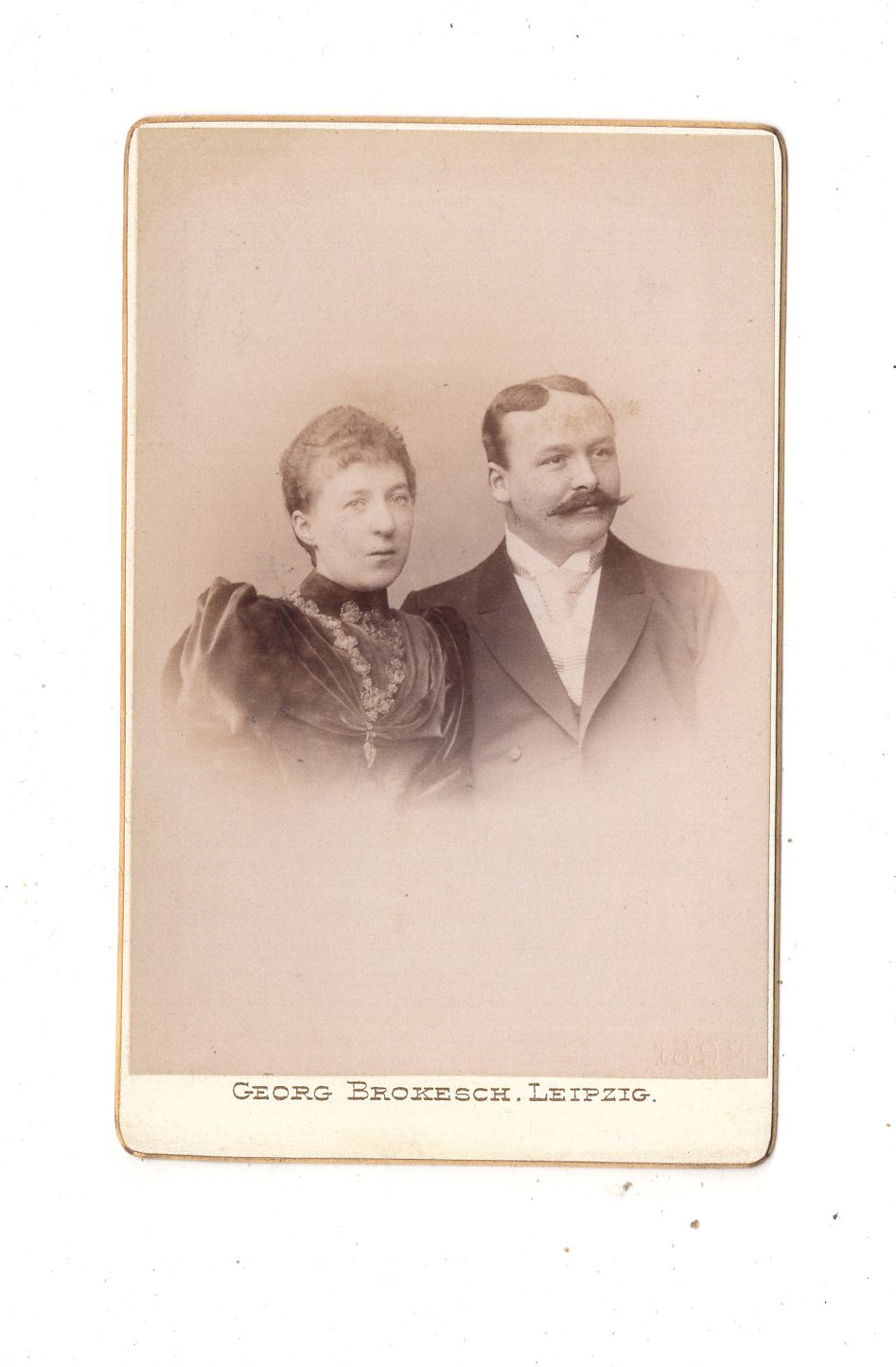 Fotografie Feines Paar - Leipzig 1892