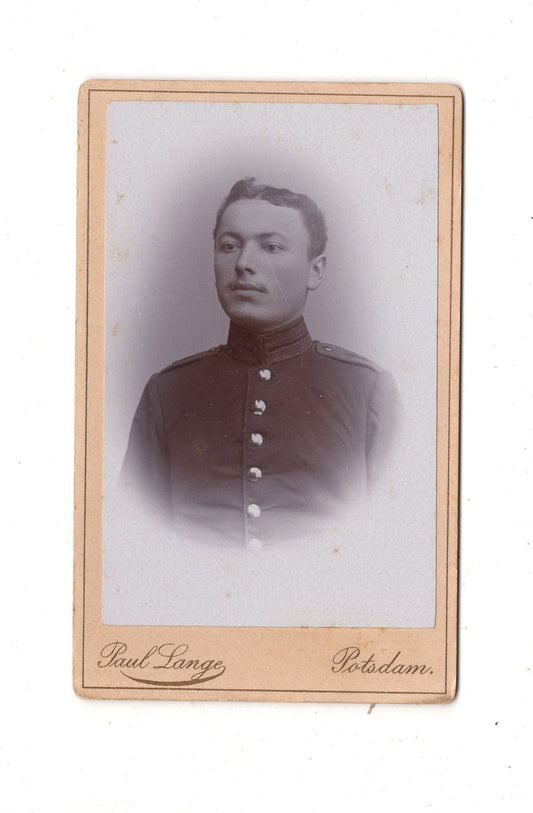 Fotografie Soldat - Potsdam 1890er / CDV M1-01