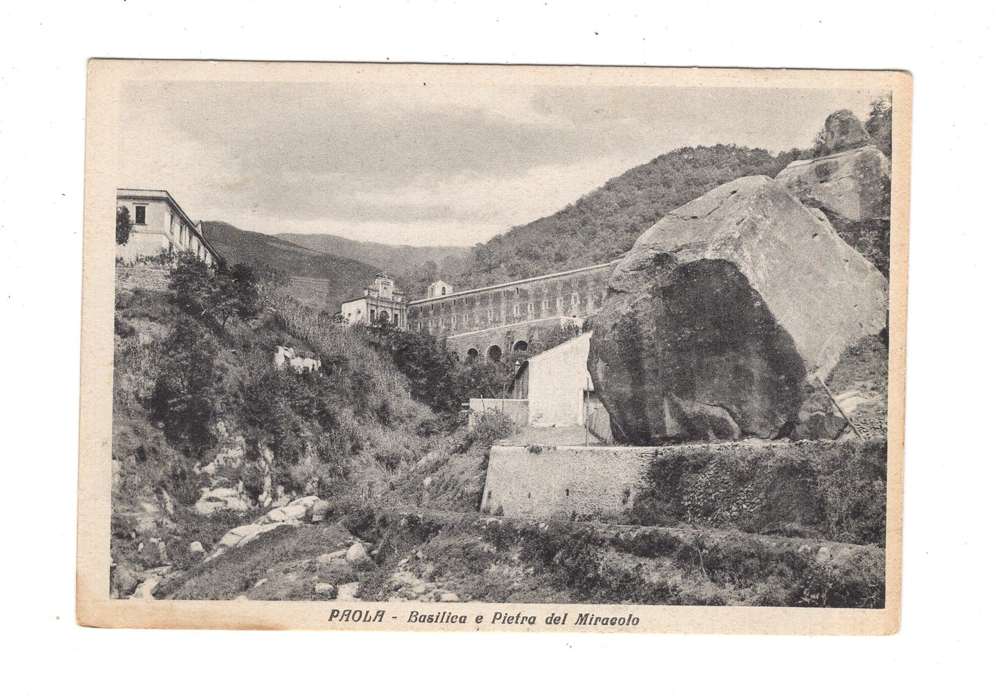 Ansichtskarte Paola / Basilica e Pietra del Miracolo / Italien / N1-60