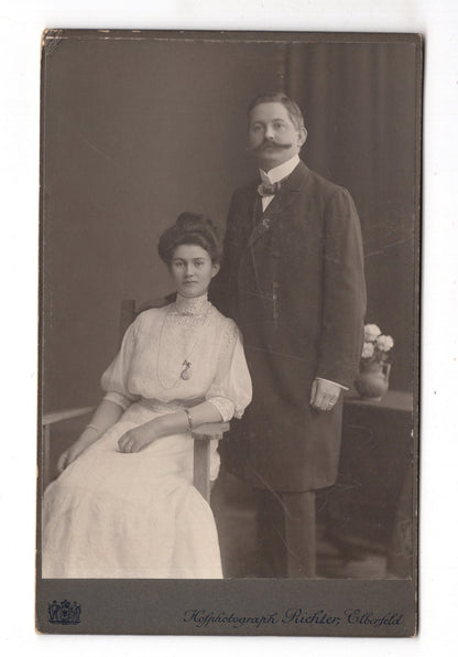 Fotografie Feines Paar - Elberfeld 1910 / CAB X-29