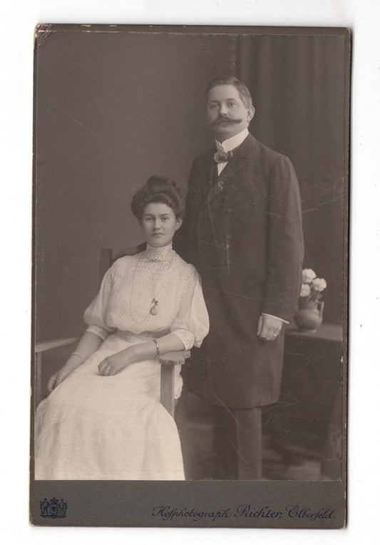 Fotografie Feines Paar - Elberfeld 1910 / CAB X-29