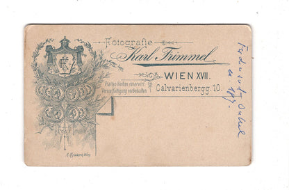 Fotografie Feiner Junge - Wien 1890er / CDV N1-04
