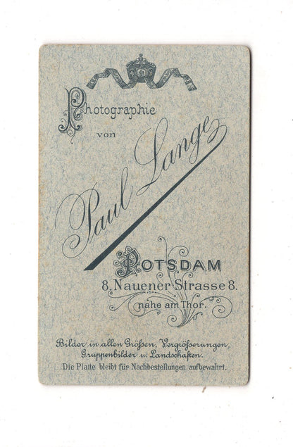 Fotografie Soldat - Potsdam 1890er / CDV M1-01