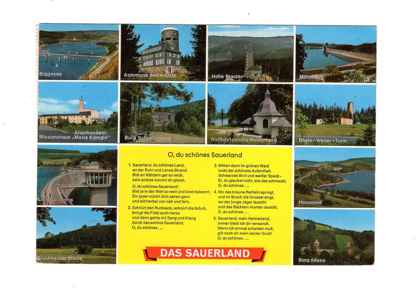 Ansichtskarte Das Sauerland / Burg Altena / Hennesee +++