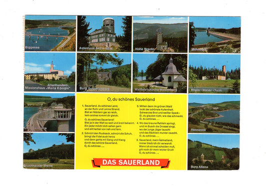 Ansichtskarte Das Sauerland / Burg Altena / Hennesee +++