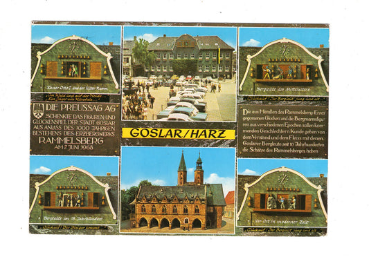 Ansichtskarte Goslar / Harz / Glockenspiel am Marktplatz / K1-54