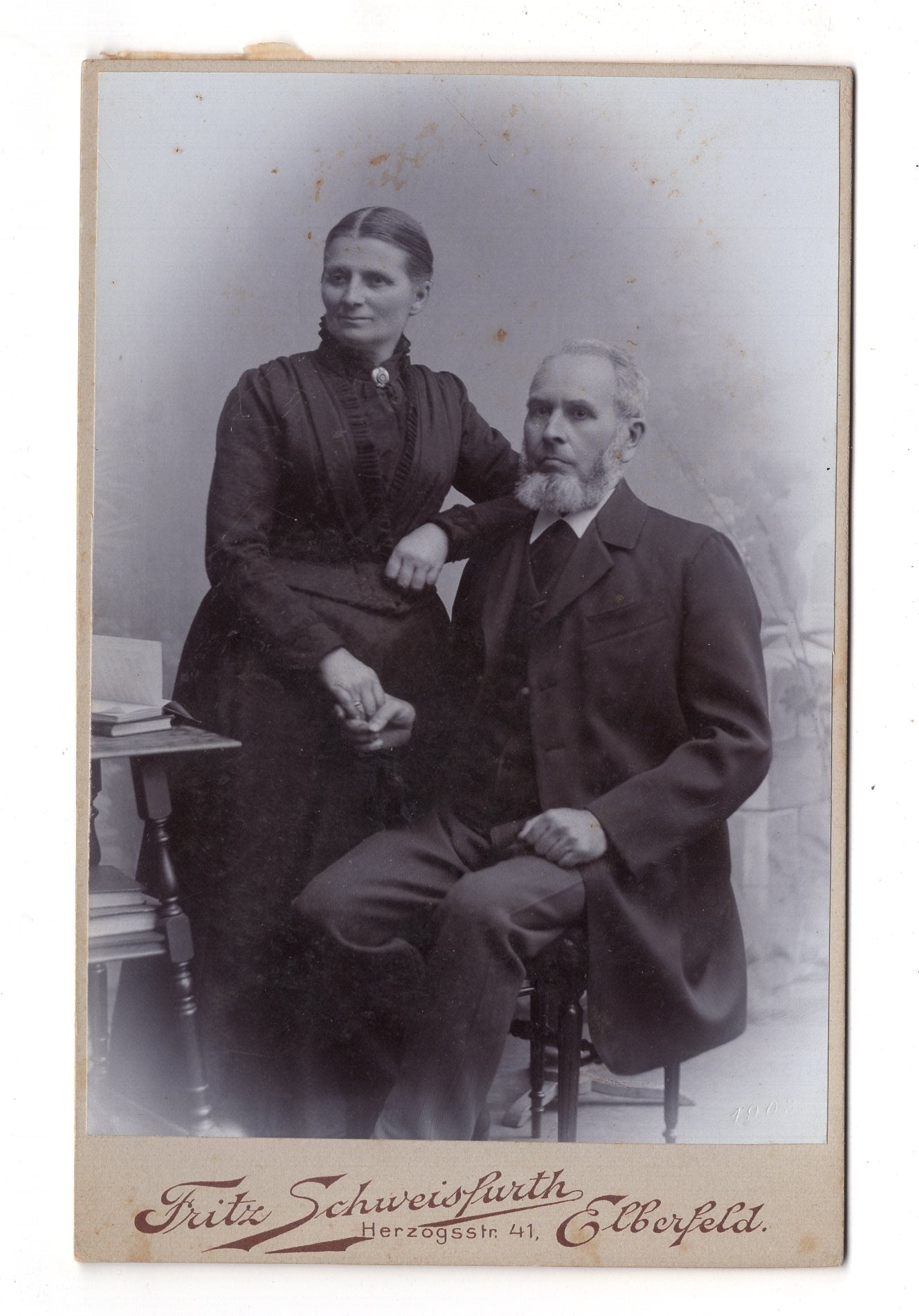 Fotografie Feines Paar - Elberfeld 1903 / CAB X-30