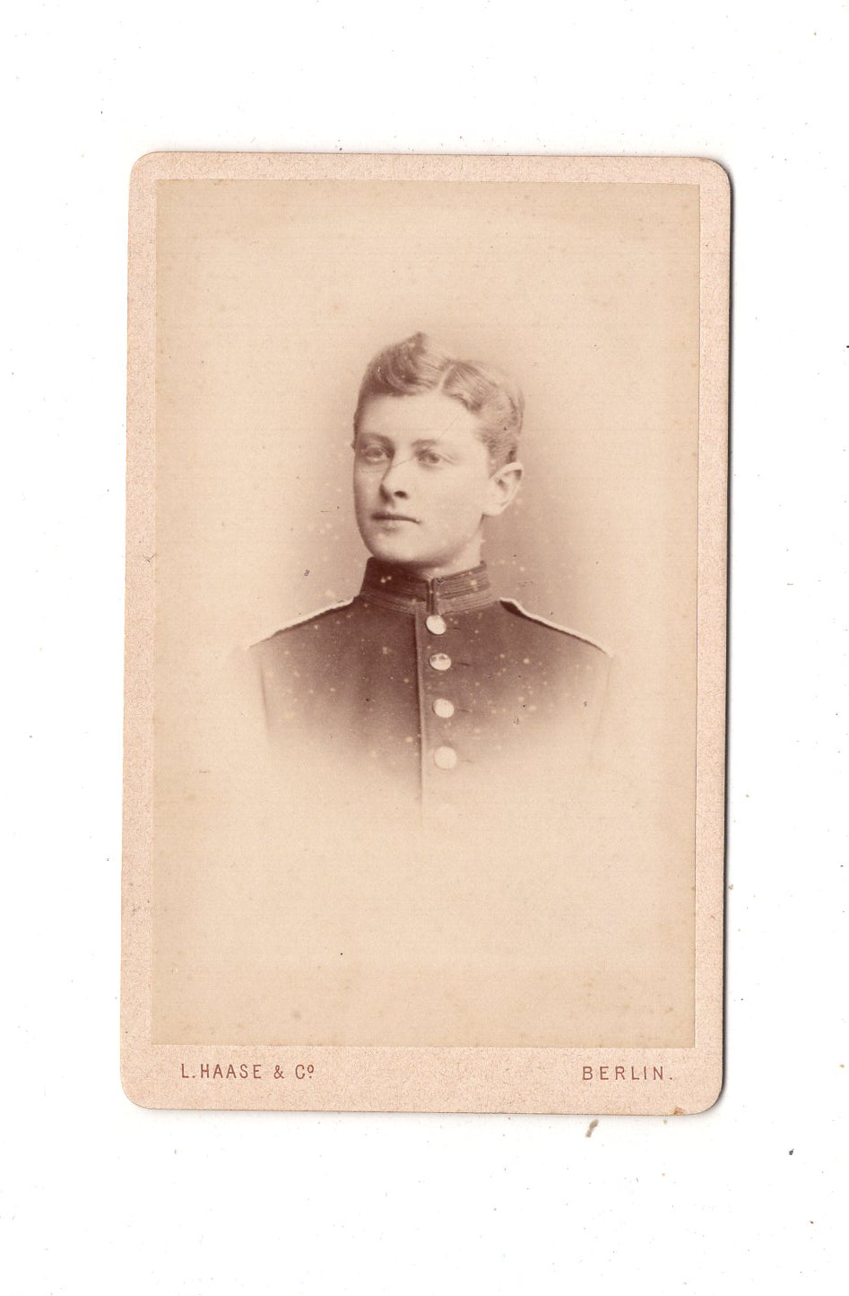 Fotografie Soldat - Berlin 1884 / CDV M1-01