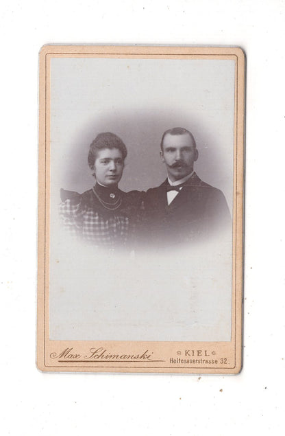 Fotografie Feines Paar - Kiel 1890er